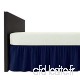 Confort-Cloud Drap-Tour de lit uni en Polycoton – Entretien Facile  Lavable en Machine – Disponible en 20 Couleurs – 40 cm à Volants ou taies d'oreiller Assorties  Bleu Marine  Double - B07T7WDDVW